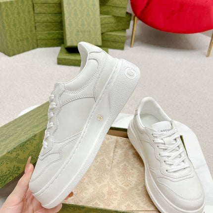 GG TRAINER WHITE CALFSKIN