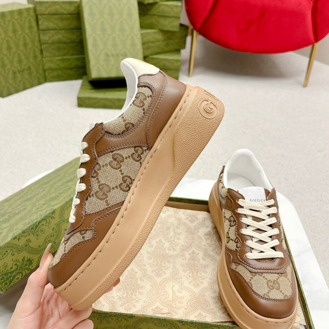 GG TRAINER CARAMEL CALFSKIN