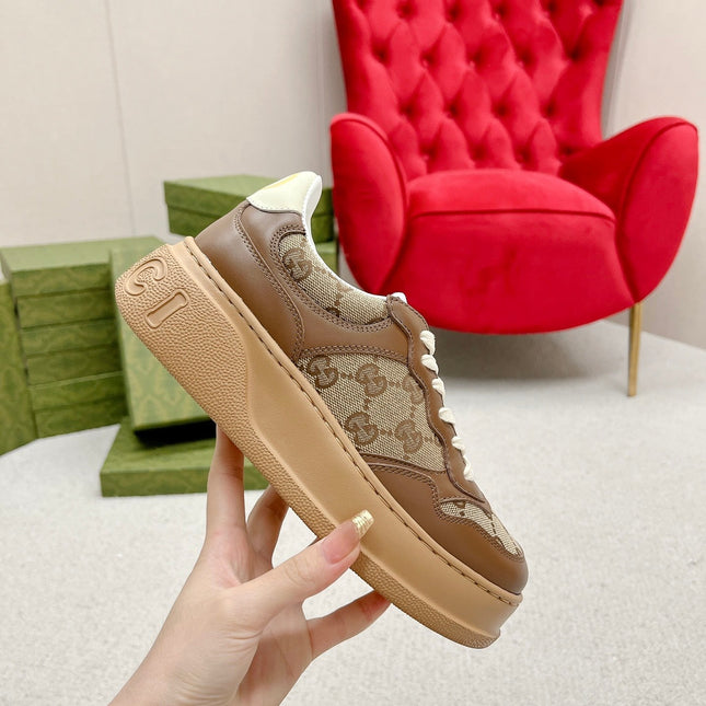 GG TRAINER CARAMEL CALFSKIN