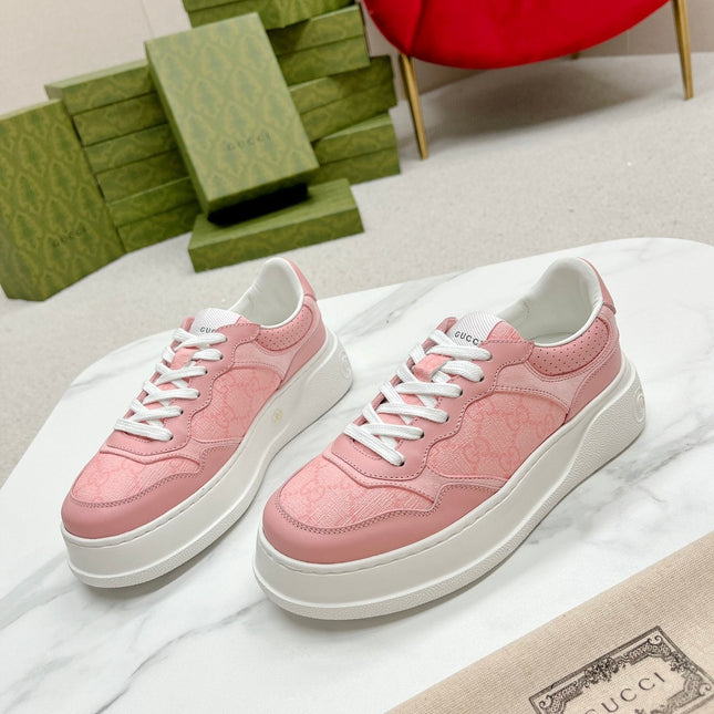 GG TRAINER LIGHT PINK CALFSKIN