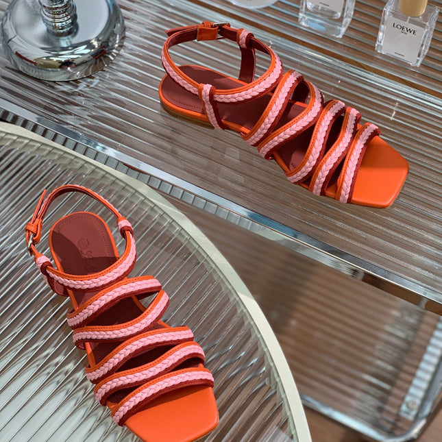 LP SPRIGHTLY CHARMS SANDAL BURNT ORANGE CALFSKIN