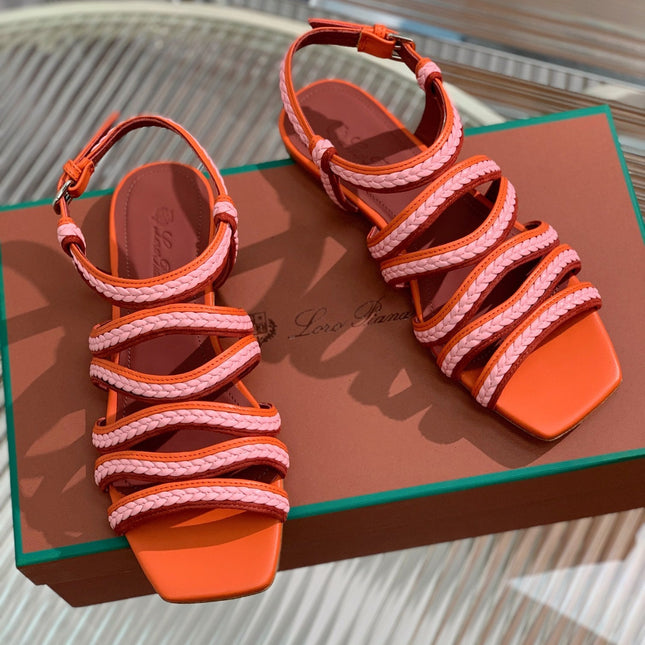 LP SPRIGHTLY CHARMS SANDAL BURNT ORANGE CALFSKIN