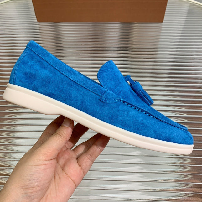 LP SUMMER WALK TASSELS LOAFERS COBALT SUEDE