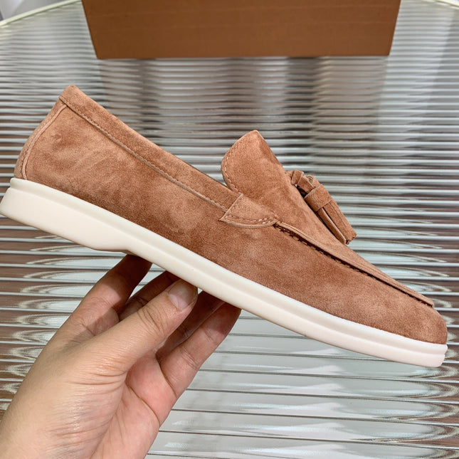 LP SUMMER WALK TASSELS LOAFERS CARAMEL SUEDE