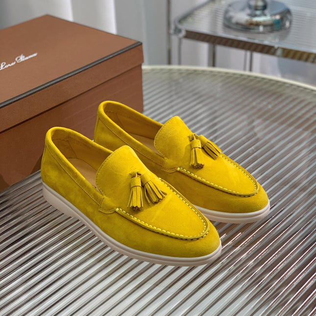 LP SUMMER WALK TASSELS LOAFERS YELLOW SUEDE