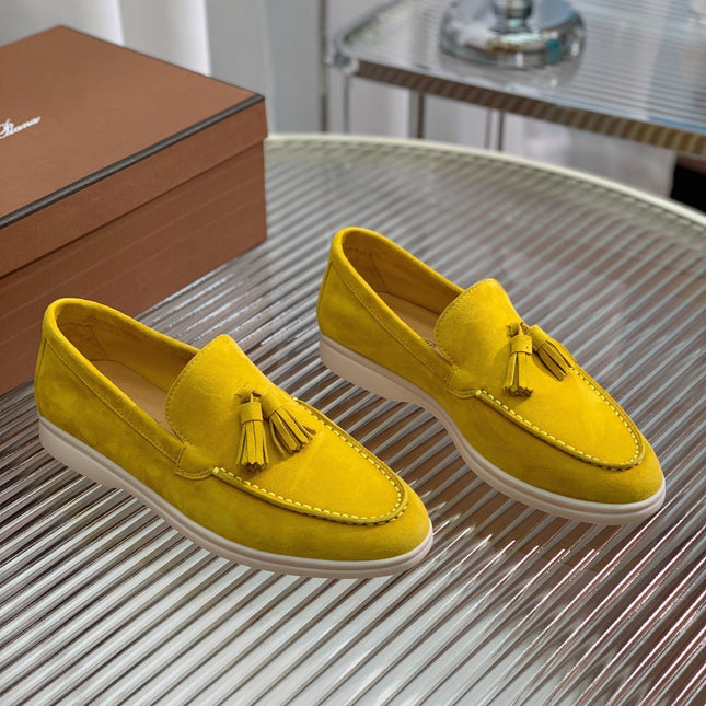 LP SUMMER WALK TASSELS LOAFERS YELLOW SUEDE