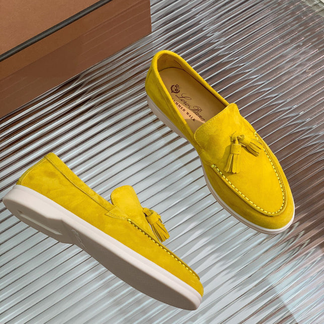 LP SUMMER WALK TASSELS LOAFERS YELLOW SUEDE