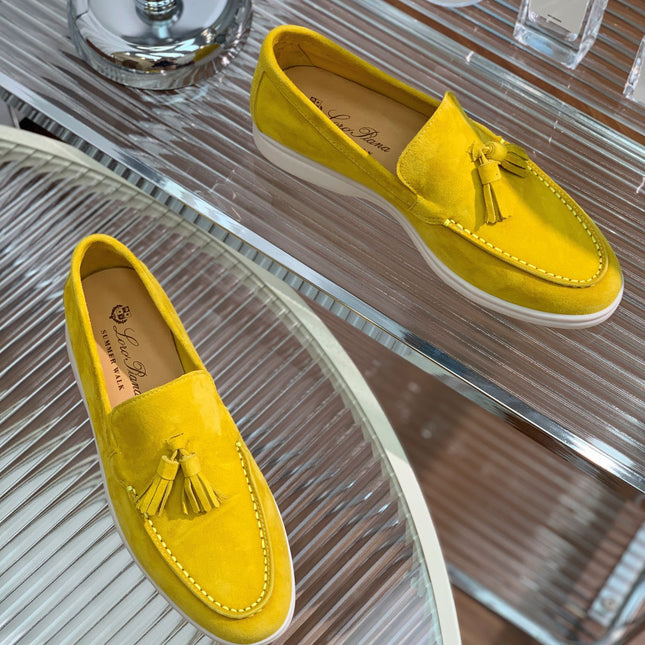 LP SUMMER WALK TASSELS LOAFERS YELLOW SUEDE