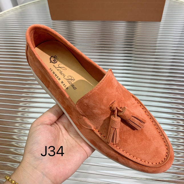 LP SUMMER WALK TASSELS LOAFERS FIRE SUEDE