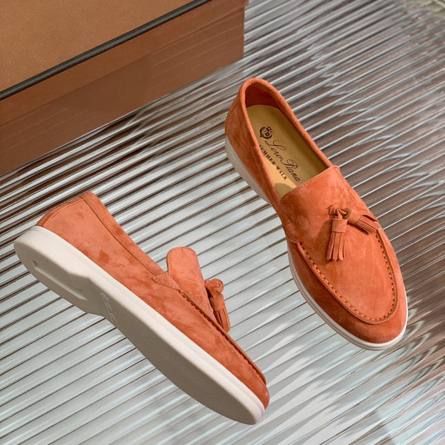 LP SUMMER WALK TASSELS LOAFERS FIRE SUEDE