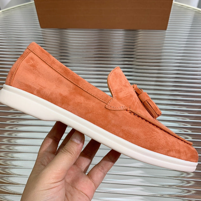 LP SUMMER WALK TASSELS LOAFERS FIRE SUEDE
