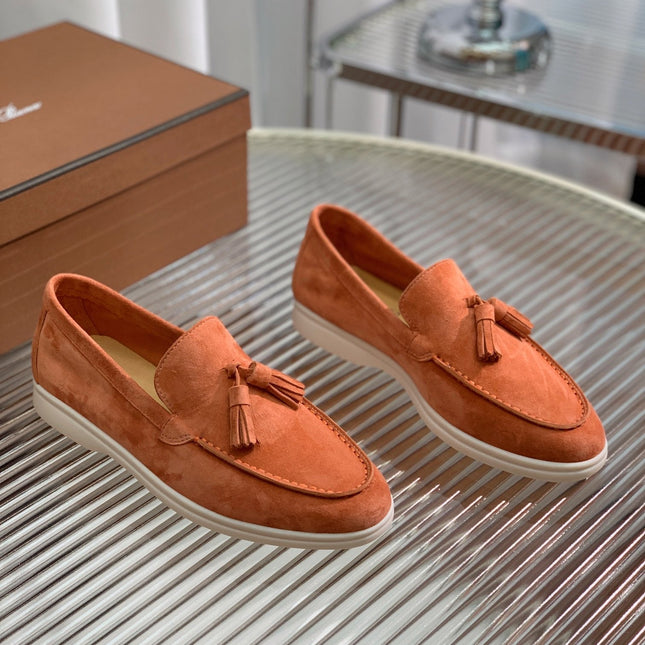 LP SUMMER WALK TASSELS LOAFERS FIRE SUEDE