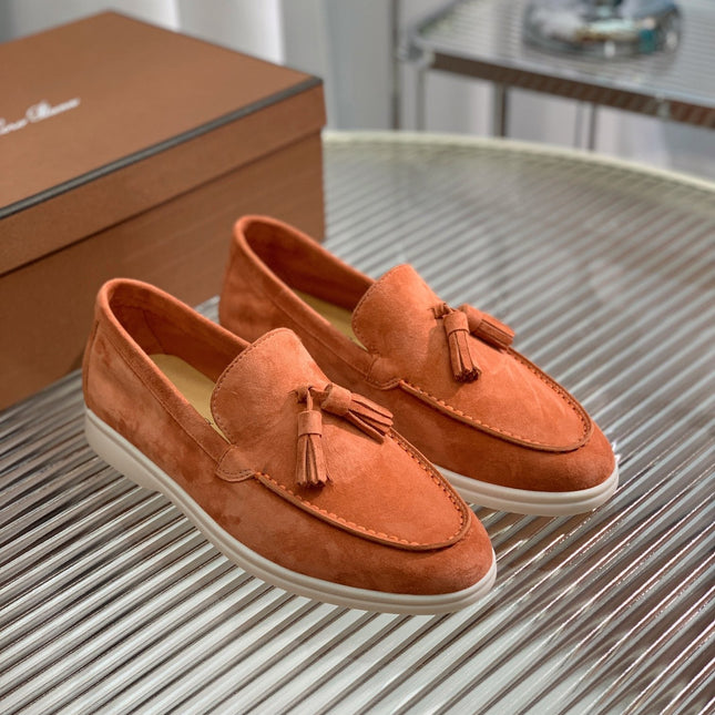 LP SUMMER WALK TASSELS LOAFERS FIRE SUEDE