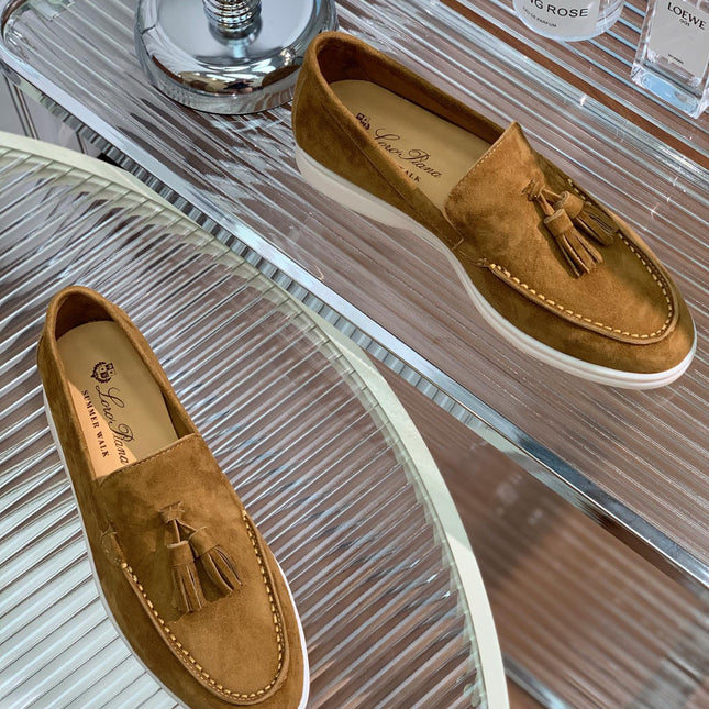 LP SUMMER WALK TASSELS LOAFERS SEPIA SUEDE
