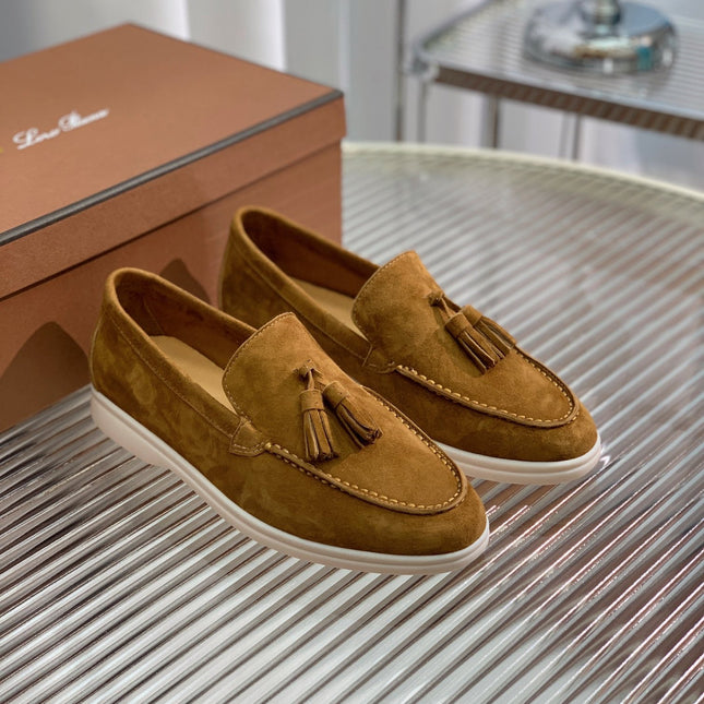 LP SUMMER WALK TASSELS LOAFERS SEPIA SUEDE