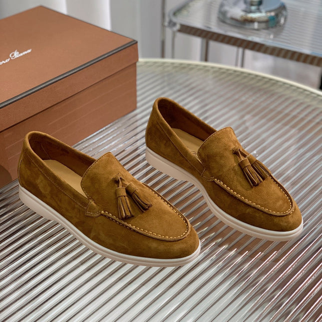 LP SUMMER WALK TASSELS LOAFERS SEPIA SUEDE
