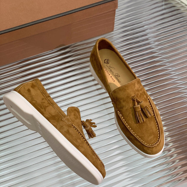 LP SUMMER WALK TASSELS LOAFERS SEPIA SUEDE