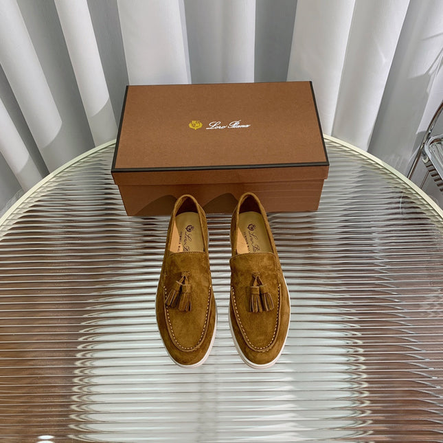 LP SUMMER WALK TASSELS LOAFERS SEPIA SUEDE