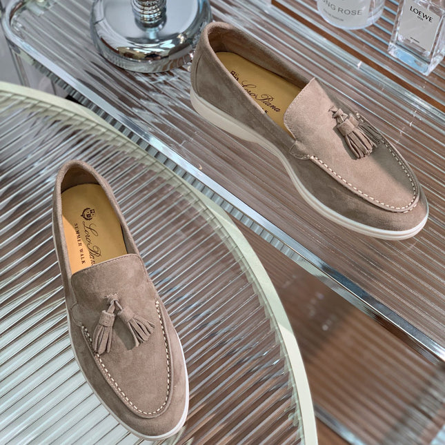 LP SUMMER WALK TASSELS LOAFERS PEANUT SUEDE