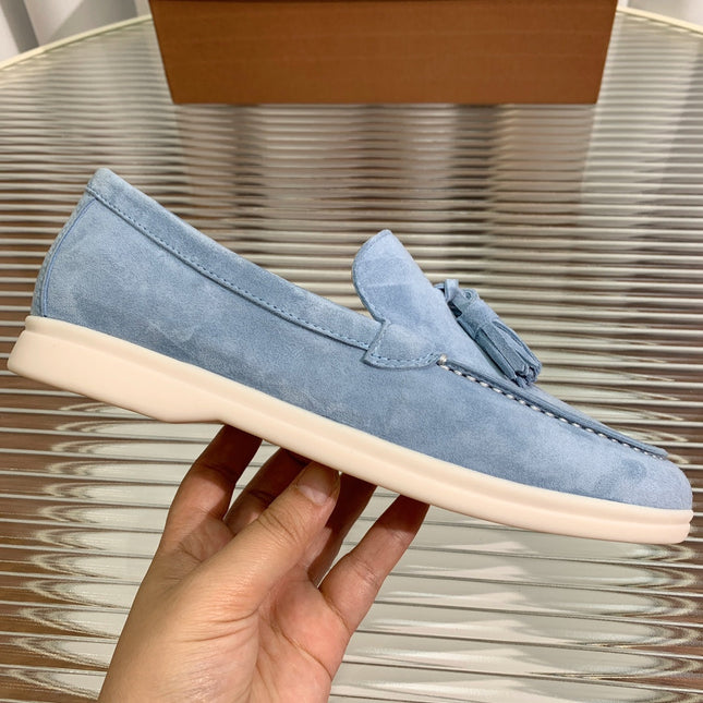 LP SUMMER WALK TASSELS LOAFERS CERULEAN SUEDE