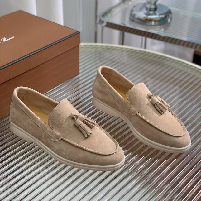 LP SUMMER WALK TASSELS LOAFERS TORTILLA SUEDE