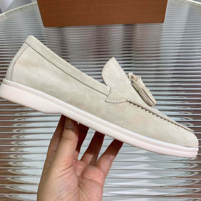 LP SUMMER WALK TASSELS LOAFERS BEIGE SUEDE