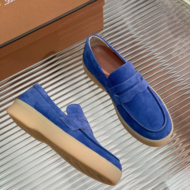 LP RETRO SUMMER WALK LOAFERS COBALT SUEDE