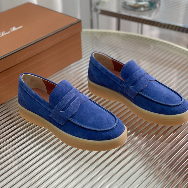 LP RETRO SUMMER WALK LOAFERS COBALT SUEDE