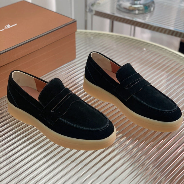 LP RETRO SUMMER WALK LOAFERS BLACK SUEDE