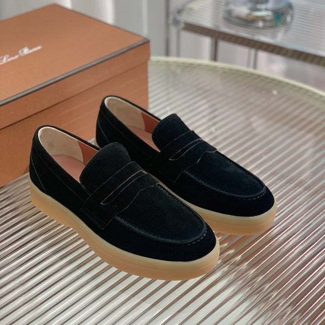 LP RETRO SUMMER WALK LOAFERS BLACK SUEDE