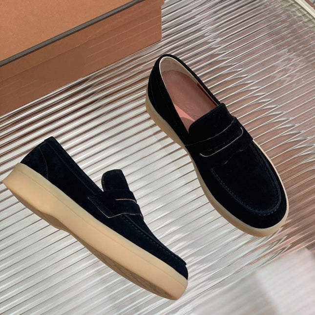 LP RETRO SUMMER WALK LOAFERS BLACK SUEDE