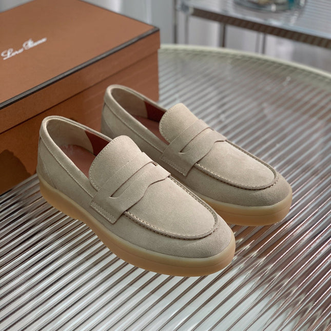 LP RETRO SUMMER WALK LOAFERS BEIGE SUEDE