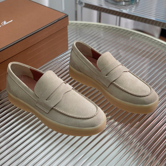LP RETRO SUMMER WALK LOAFERS BEIGE SUEDE