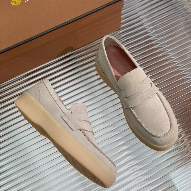 LP RETRO SUMMER WALK LOAFERS BEIGE SUEDE