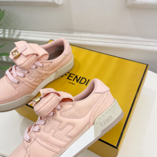 FENDI TRAINER SNEAKER IN LIGHT PINK LAMBSKIN