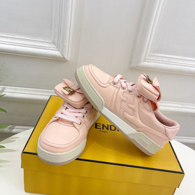 FENDI TRAINER SNEAKER IN LIGHT PINK LAMBSKIN