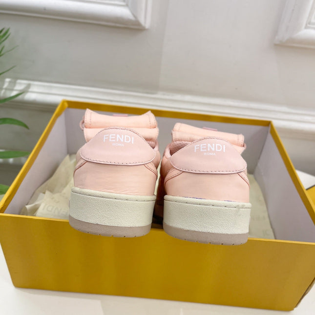 FENDI TRAINER SNEAKER IN LIGHT PINK LAMBSKIN