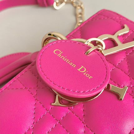 D-JOY BAG 22 IN HOT PINK LAMBSKIN