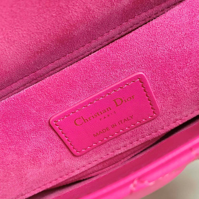 D-JOY BAG 22 IN HOT PINK LAMBSKIN
