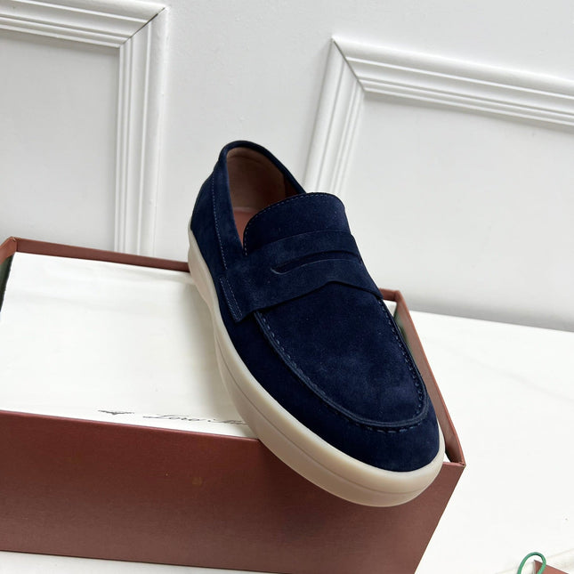 LP RETRO SUMMER WALK LOAFERS DENIM SUEDE