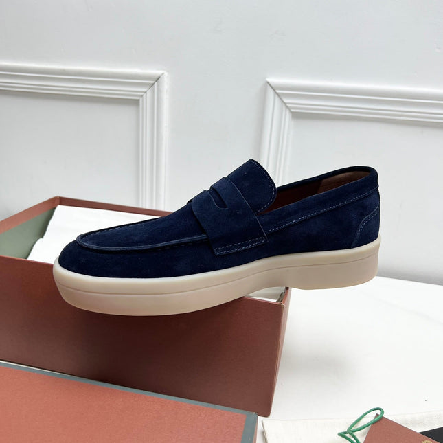 LP RETRO SUMMER WALK LOAFERS DENIM SUEDE