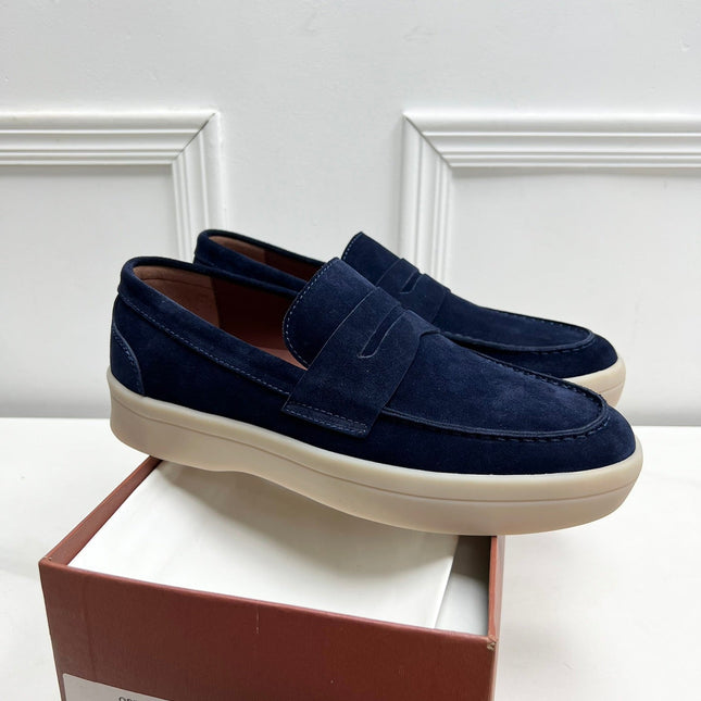 LP RETRO SUMMER WALK LOAFERS DENIM SUEDE