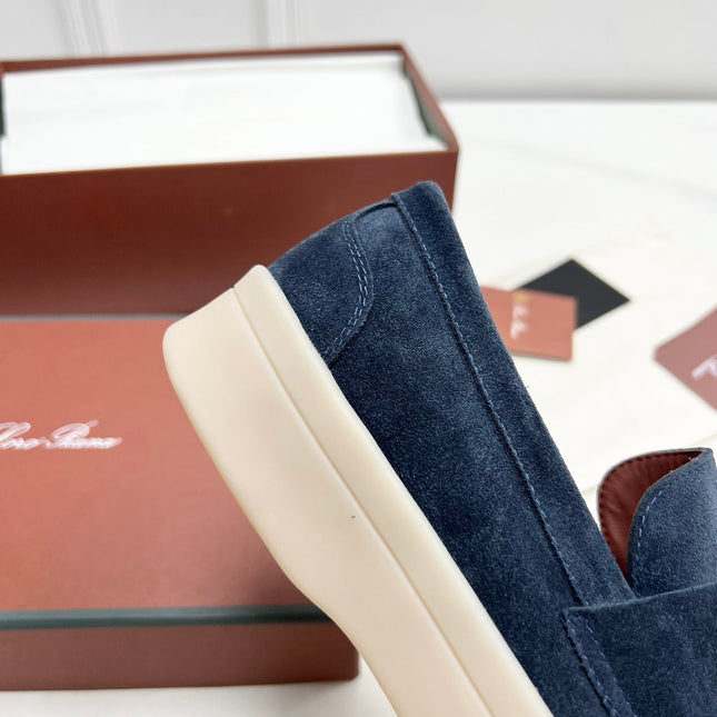 LP RETRO SUMMER WALK LOAFERS NAVY BLUE SUEDE