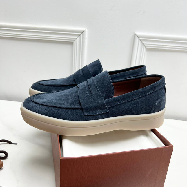 LP RETRO SUMMER WALK LOAFERS NAVY BLUE SUEDE