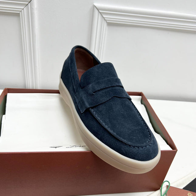 LP RETRO SUMMER WALK LOAFERS NAVY BLUE SUEDE