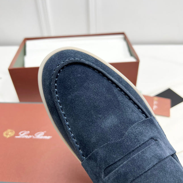 LP RETRO SUMMER WALK LOAFERS NAVY BLUE SUEDE