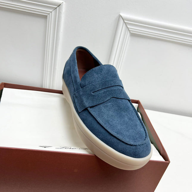 LP RETRO SUMMER WALK LOAFERS AEGEAN SUEDE