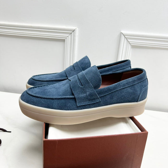 LP RETRO SUMMER WALK LOAFERS AEGEAN SUEDE