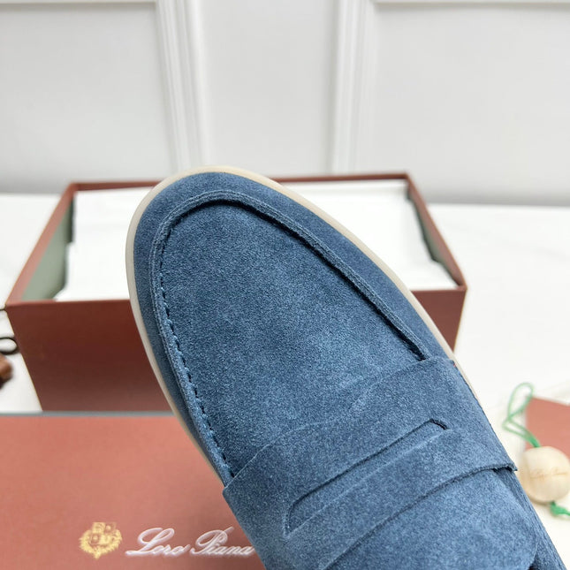 LP RETRO SUMMER WALK LOAFERS AEGEAN SUEDE