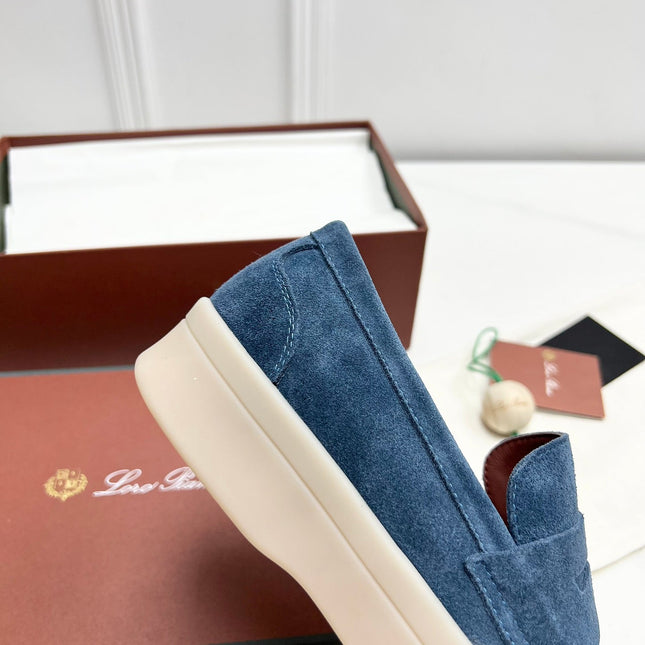 LP RETRO SUMMER WALK LOAFERS AEGEAN SUEDE